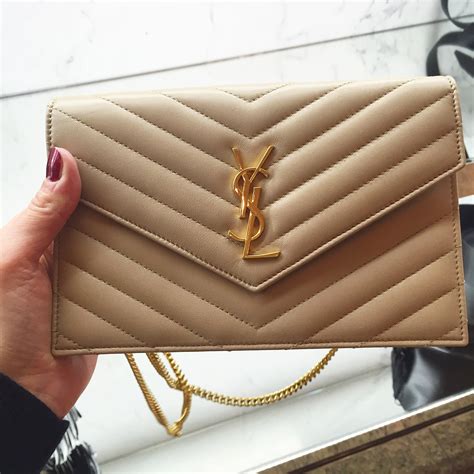 ysl wallet on chain nude|Yves Saint Laurent .